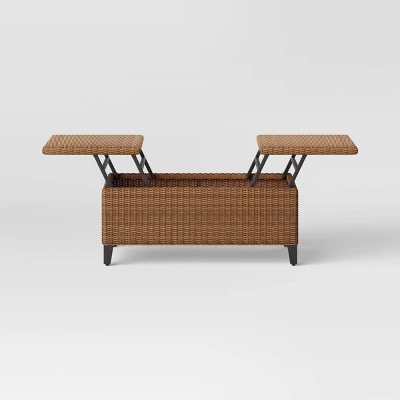 Brookfield Steel Wicker Folding Coffee Table - Threshold⢠- Image 3