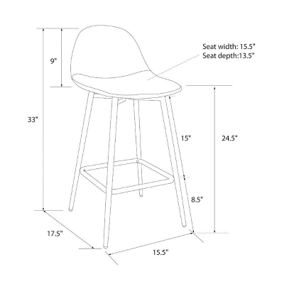Copley Counter Height Barstool - Threshold⢠- Image 4