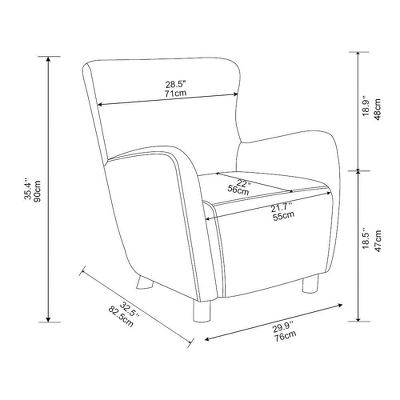 Kessler Wingback Faux Sherling Accent Chair Cream - Threshold⢠Designed With Studio McGee - Image 6