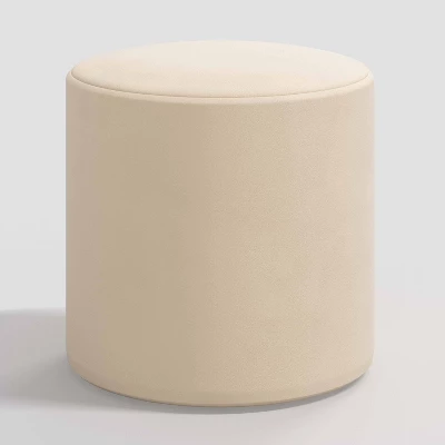 Round Thalia Ottoman In Velvet - Skyline Furniture - Image 11