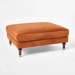 Mercer Cocktail Ottoman Rust - Threshold⢠Designed With Studio McGee