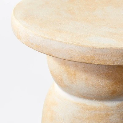 Montebello Shaped Ceramic Accent Table Light Brown - Threshold⢠Designed With Studio McGee - Image 3