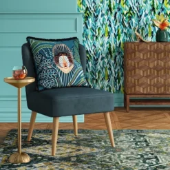 Catalana Round Figural Metal Drink Table Brass - Thresholdâ˘