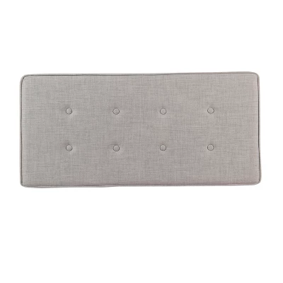Shelton Tufted Top Storage Ottoman - Gray - Thresholdâ˘: Upholstered Rectangular Furniture With Lid - Image 4