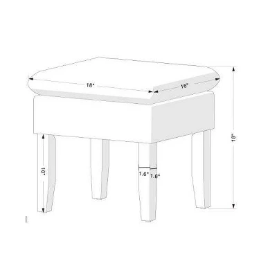 Buffalo Plaid Stool Blue - Threshold™ - Image 4