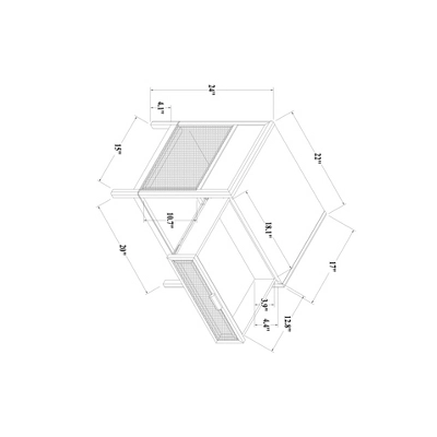 Minsmere Caned Accent Table With Drawer - Threshold™ - Image 5