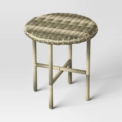 Tucker Wicker Patio Accent Table - Threshold⢠Designed With Studio McGee - Image 2