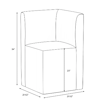 Cora Dining Corner Chair - Threshold⢠- Image 5