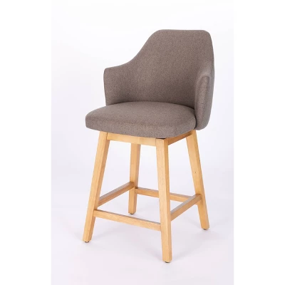 Kinston Swivel Curved Back Upholstered Counter Height Barstool - Threshold⢠- Image 11