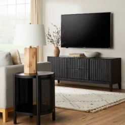 Thousand Oaks Wood Scalloped TV Stand For TVs Up To 60" - Threshold⢠Designed With Studio McGee