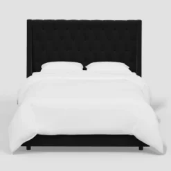 Gilford Wingback Bed In Velvet - Thresholdâ˘