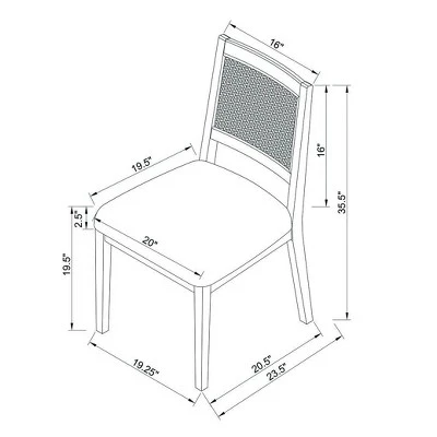 Oak Park Cane Dining Chair Black - Threshold™ Designed With Studio McGee - Image 7
