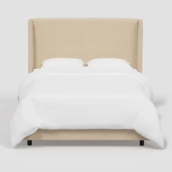 Antwerp Wingback Bed In Linen - Thresholdâ˘