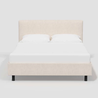 Olivia Upholstered Linen Platform Bed - Threshold™
