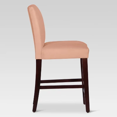 25" Velvet Parsons Counter Height Barstool Wood - Threshold⢠- Image 2