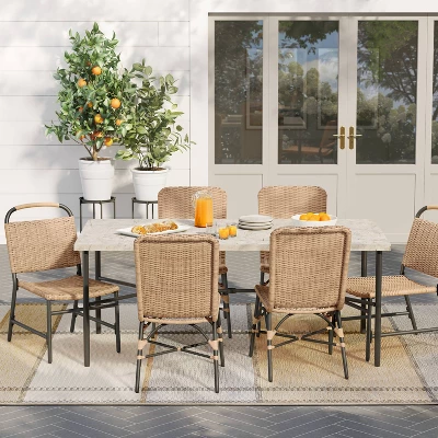 Northmont 6 Person Rectangle Patio Dining Table, Outdoor Furniture - Threshold⢠Designed With Studio McGee