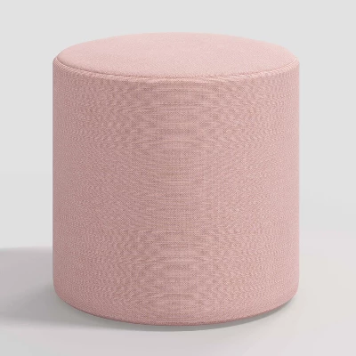 Round Thalia Ottoman Linen - Skyline Furniture - Image 4