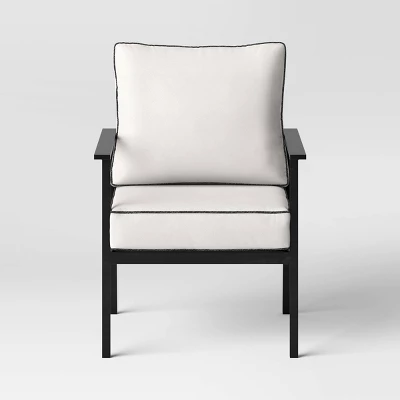 Searsburg 3pc Aluminum Patio Chat Set - Black - Threshold⢠- Image 3