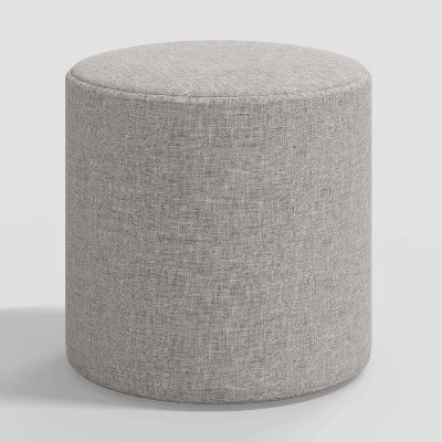 Round Thalia Ottoman In Textured Linen - Threshold™ - Image 5