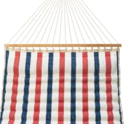 11.5' Pillowtop Outdoor Fabric Hammock Twill Stripe Red/Blue/White - Thresholdâ˘