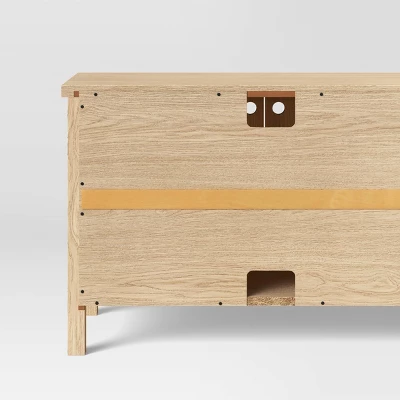 Livingstone Planked TV Stand For TVs Up To 69" Natural - Threshold™ - Image 3