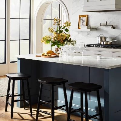 Haddonfield All Wood Backless Counter Height Barstool - Threshold⢠Designed With Studio McGee