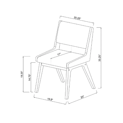 Holmdel Mid-Century Dining Chair Beige - Threshold⢠- Image 4