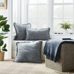 Lynwood Square Woven Cube Natural - Threshold⢠Designed With Studio McGee