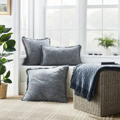 Lynwood Square Woven Cube Natural - Threshold⢠Designed With Studio McGee