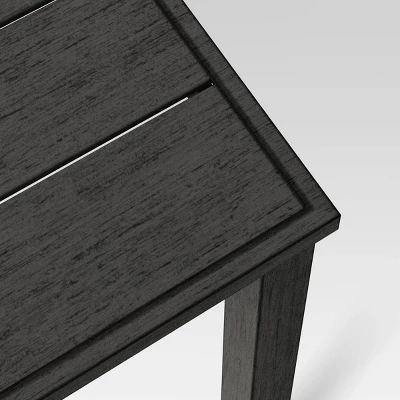 Ryegate 6 Person Weathered Teak Rectangle Patio Dining Table - Threshold⢠- Image 2