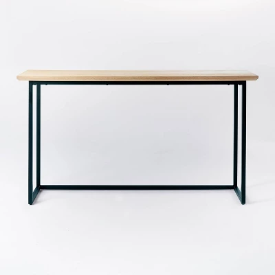 Hidden Hills Mixed Material Console Brown - Threshold⢠Designed With Studio McGee - Image 2