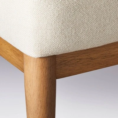 Howell Upholstered Loveseat With Wood Base Cream - Threshold⢠Designed With Studio McGee - Image 4