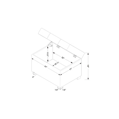 Essex Single Storage Ottoman - Threshold™ - Image 5
