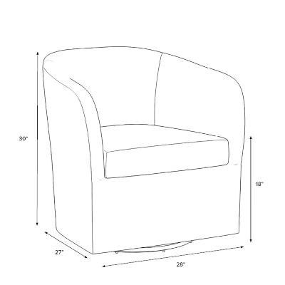 Rhea Swivel Chair In Boucle - Threshold⢠- Image 5