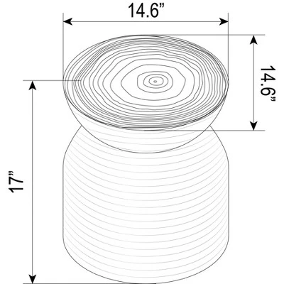 Grantsville Drum Accent Table Black - Threshold⢠Designed With Studio McGee - Image 5