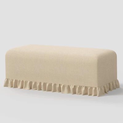 Ruffle Slipcover Dining Bench - Threshold⢠Designed With Studio McGee - Image 7