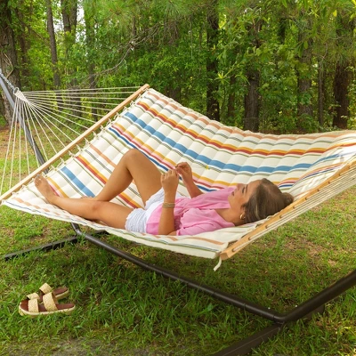 13' Pillowtop Outdoor Fabric Hammock With Spreader Bar Terracotta Pink - Thresholdâ˘