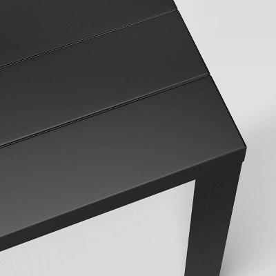 Metal Beech 4 Person Square Rust And UV-Resistant Outdoor Patio Dining Table - Threshold™ - Image 3