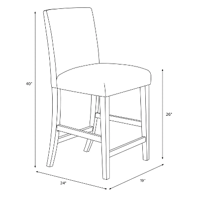 Counter Height Barstool Milano Elephant - Threshold™ - Image 6