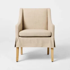 Camas Slipcover Dining Chair Khaki - Threshold⢠Designed With Studio McGee