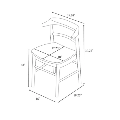 2pk Kaysville Curved Back Wood Dining Chair - Threshold⢠Designed With Studio McGee - Image 6
