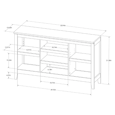 32" Carson Horizontal Bookcase With Adjustable Shelves - Threshold - Image 4