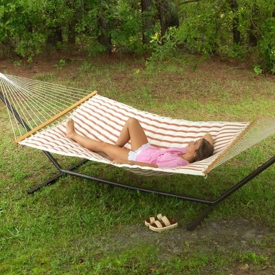 13' Pillowtop Outdoor Fabric Hammock With Spreader Bar Striped - Thresholdâ˘