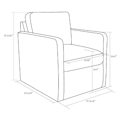 Pinetops Swivel Base Accent Chair - Threshold™ - Image 6