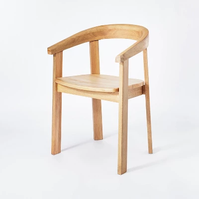 Terra Solid Wood Curved Back Dining Chair - Threshold⢠Designed With Studio McGee - Image 8