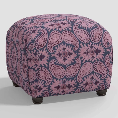 Poppy Ottoman In Damask - Skyline Furniture - Image 9