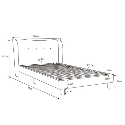 Kessler Bed In Cream Faux Shearling - Threshold⢠Designed With Studio McGee - Image 8