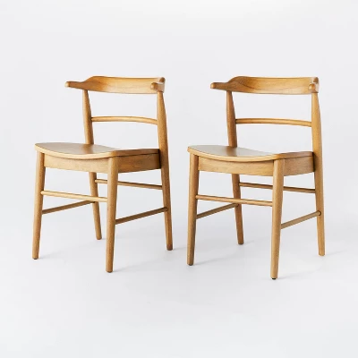2pk Kaysville Curved Back Wood Dining Chair - Threshold⢠Designed With Studio McGee - Image 8