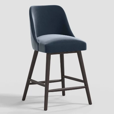 Geller Counter Height Barstool In Shiny Velvet - Threshold⢠- Image 7