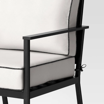 Searsburg 3pc Aluminum Patio Chat Set - Black - Threshold⢠- Image 5